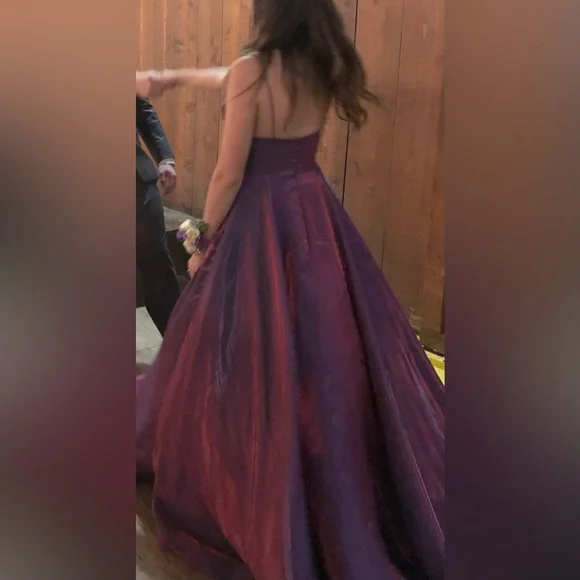 strapless open back dress Sherri Hill Prom Dress Style 57881  Bella Jules Fashion Boutique